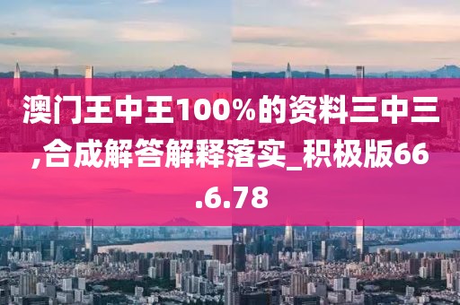 澳门王中王100%的资料三中三,合成解答解释落实_积极版66.6.78