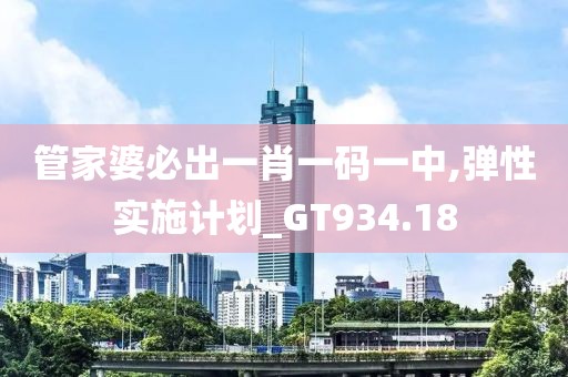 管家婆必出一肖一码一中,弹性实施计划_GT934.18