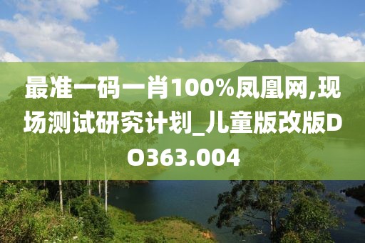 最准一码一肖100%凤凰网,现场测试研究计划_儿童版改版DO363.004