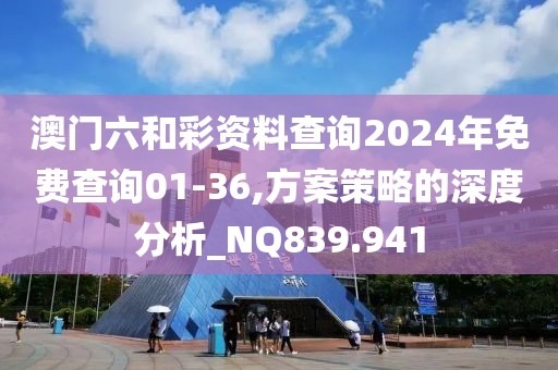 澳门六和彩资料查询2024年免费查询01-36,方案策略的深度分析_NQ839.941