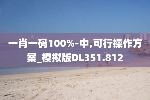 一肖一码100%-中,可行操作方案_模拟版DL351.812