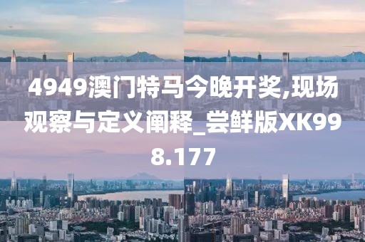 4949澳门特马今晚开奖,现场观察与定义阐释_尝鲜版XK998.177