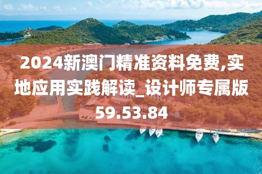 2024新澳门精准资料免费,实地应用实践解读_设计师专属版59.53.84