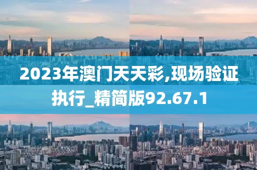 2023年澳门天天彩,现场验证执行_精简版92.67.1