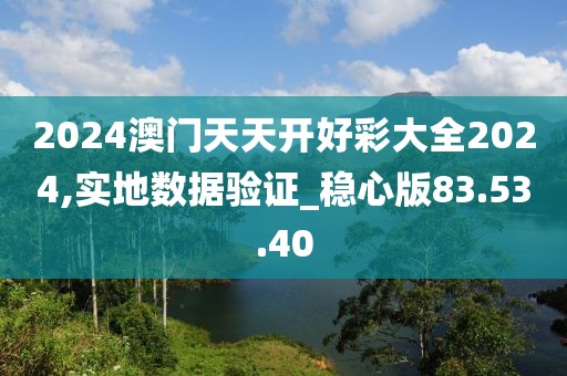 2024澳门天天开好彩大全2024,实地数据验证_稳心版83.53.40