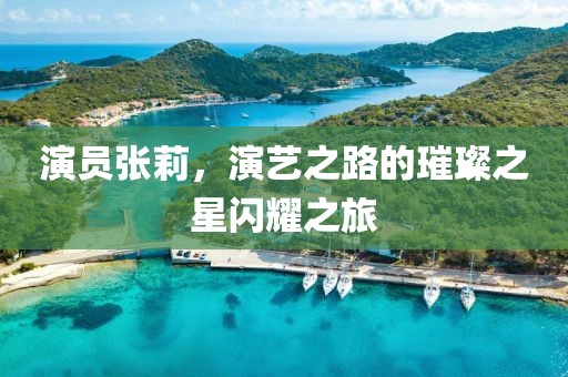 演员张莉，演艺之路的璀璨之星闪耀之旅