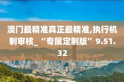 澳门最精准真正最精准,执行机制审核_“专属定制版”9.51.32