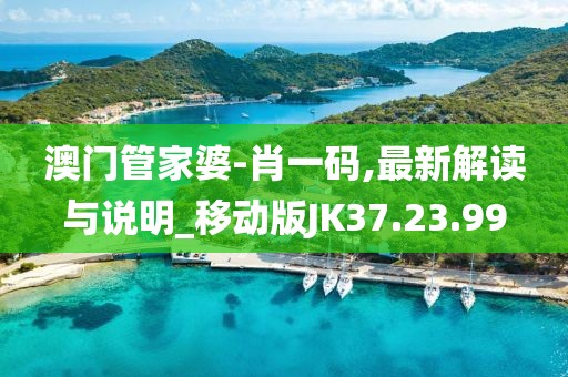 澳门管家婆-肖一码,最新解读与说明_移动版JK37.23.99