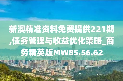 新澳精准资料免费提供221期,债务管理与收益优化策略_商务精英版MW85.56.62