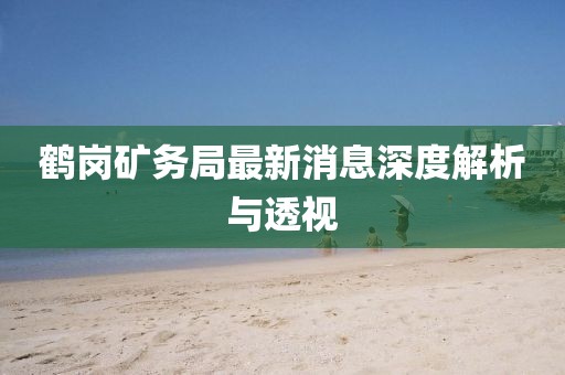 鹤岗矿务局最新消息深度解析与透视