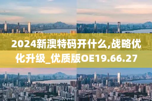 2024新澳特码开什么,战略优化升级_优质版OE19.66.27