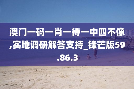澳门一码一肖一待一中四不像,实地调研解答支持_锋芒版59.86.3