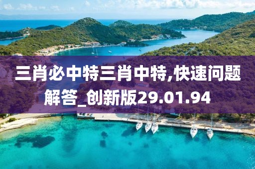 三肖必中特三肖中特,快速问题解答_创新版29.01.94