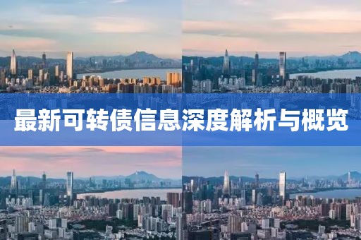 最新可转债信息深度解析与概览