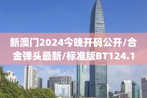 新澳门2024今晚开码公开/合金弹头最新/标准版BT124.1