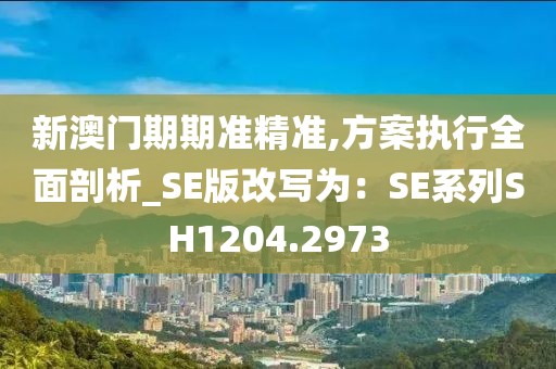 新澳门期期准精准,方案执行全面剖析_SE版改写为：SE系列SH1204.2973