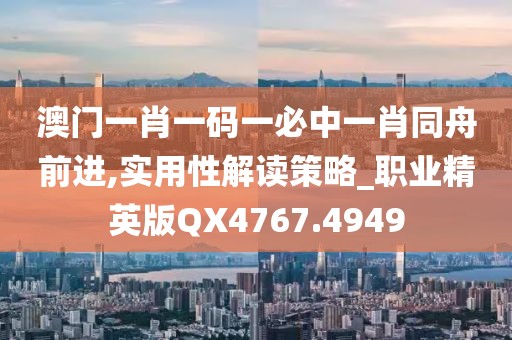 澳门一肖一码一必中一肖同舟前进,实用性解读策略_职业精英版QX4767.4949