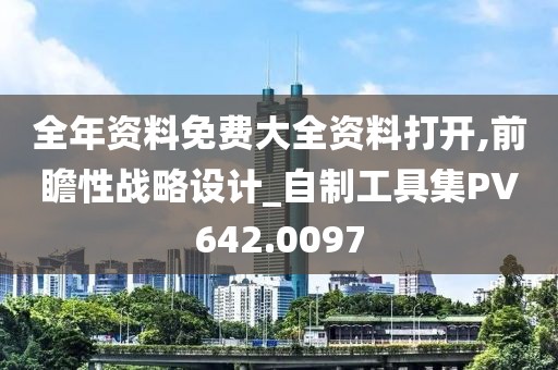 全年资料免费大全资料打开,前瞻性战略设计_自制工具集PV642.0097