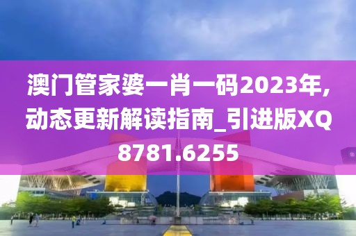 澳门管家婆一肖一码2023年,动态更新解读指南_引进版XQ8781.6255