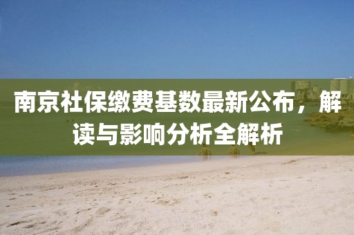 南京社保缴费基数最新公布，解读与影响分析全解析