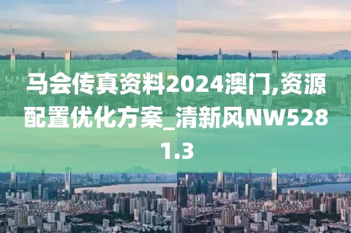 马会传真资料2024澳门,资源配置优化方案_清新风NW5281.3