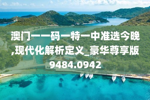 澳门一一码一特一中准选今晚,现代化解析定义_豪华尊享版9484.0942