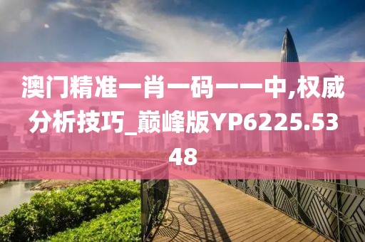 澳门精准一肖一码一一中,权威分析技巧_巅峰版YP6225.5348