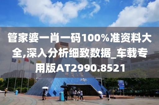 管家婆一肖一码100%准资料大全,深入分析细致数据_车载专用版AT2990.8521