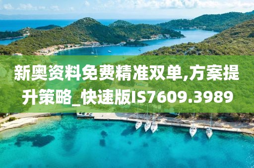 新奥资料免费精准双单,方案提升策略_快速版IS7609.3989