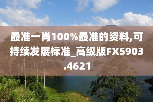 最准一肖100%最准的资料,可持续发展标准_高级版FX5903.4621