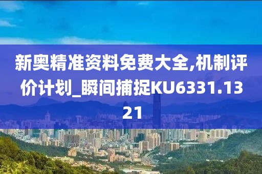 新奥精准资料免费大全,机制评价计划_瞬间捕捉KU6331.1321
