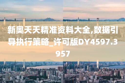 新奥天天精准资料大全,数据引导执行策略_许可版DY4597.3957