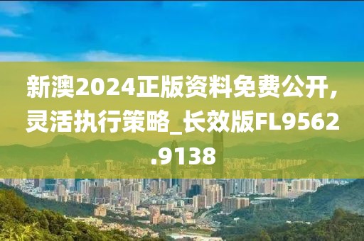 新澳2024正版资料免费公开,灵活执行策略_长效版FL9562.9138