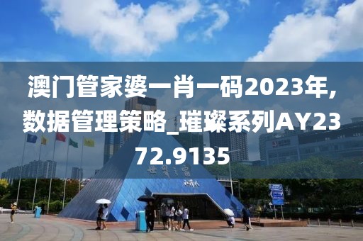 澳门管家婆一肖一码2023年,数据管理策略_璀璨系列AY2372.9135