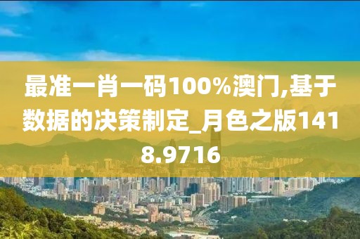 最准一肖一码100%澳门,基于数据的决策制定_月色之版1418.9716