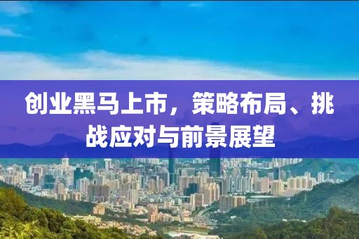 创业黑马上市，策略布局、挑战应对与前景展望