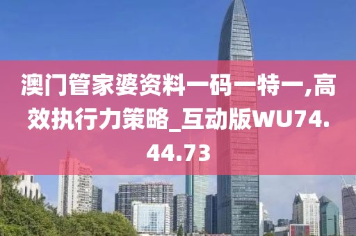 澳门管家婆资料一码一特一,高效执行力策略_互动版WU74.44.73