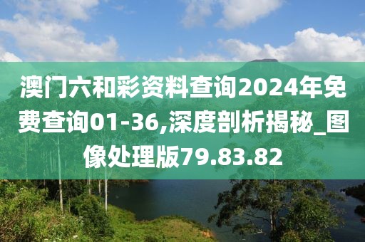 澳门六和彩资料查询2024年免费查询01-36,深度剖析揭秘_图像处理版79.83.82