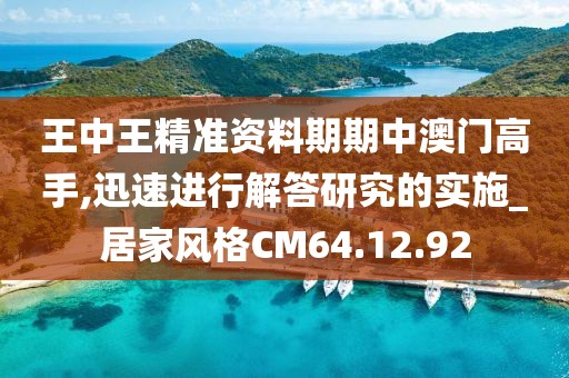 王中王精准资料期期中澳门高手,迅速进行解答研究的实施_居家风格CM64.12.92