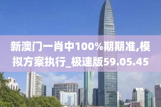 新澳门一肖中100%期期准,模拟方案执行_极速版59.05.45