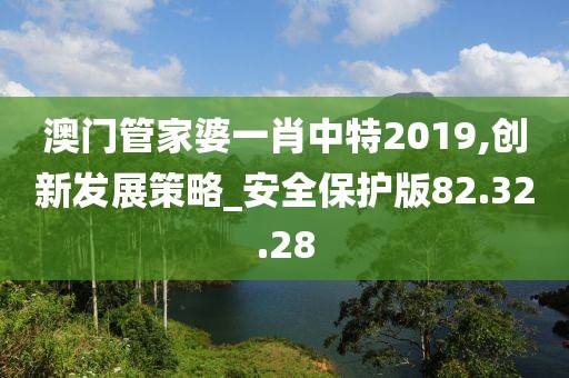 澳门管家婆一肖中特2019,创新发展策略_安全保护版82.32.28