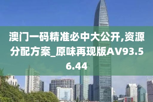 澳门一码精准必中大公开,资源分配方案_原味再现版AV93.56.44