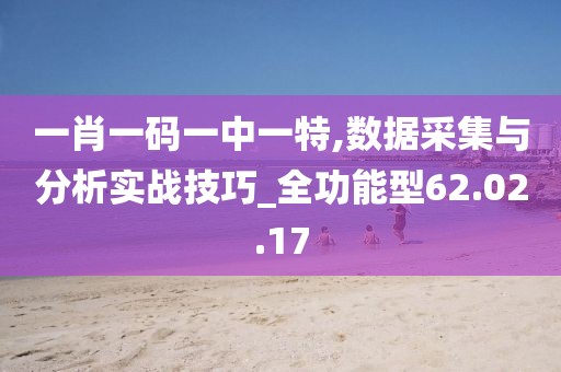 一肖一码一中一特,数据采集与分析实战技巧_全功能型62.02.17