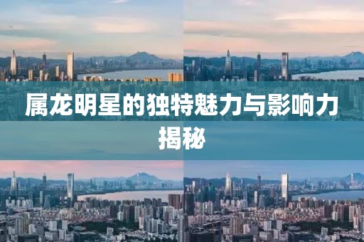 属龙明星的独特魅力与影响力揭秘