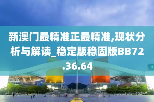 新澳门最精准正最精准,现状分析与解读_稳定版稳固版BB72.36.64