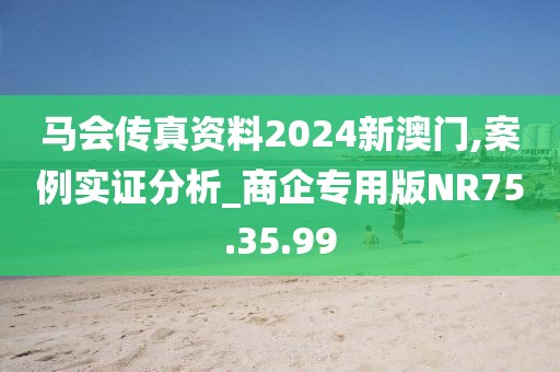 马会传真资料2024新澳门,案例实证分析_商企专用版NR75.35.99