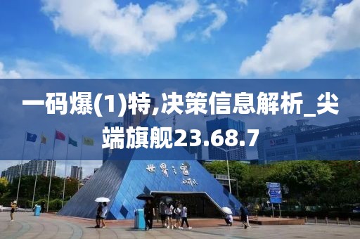 一码爆(1)特,决策信息解析_尖端旗舰23.68.7