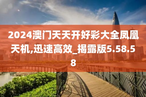 2024澳门天天开好彩大全凤凰天机,迅速高效_揭露版5.58.58