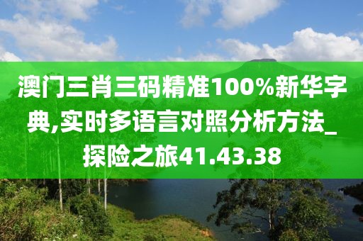 澳门三肖三码精准100%新华字典,实时多语言对照分析方法_探险之旅41.43.38