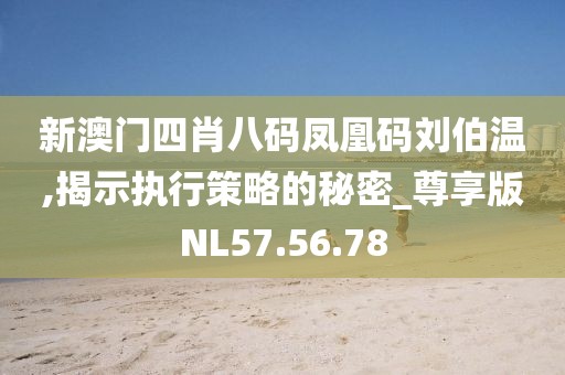 新澳门四肖八码凤凰码刘伯温,揭示执行策略的秘密_尊享版NL57.56.78
